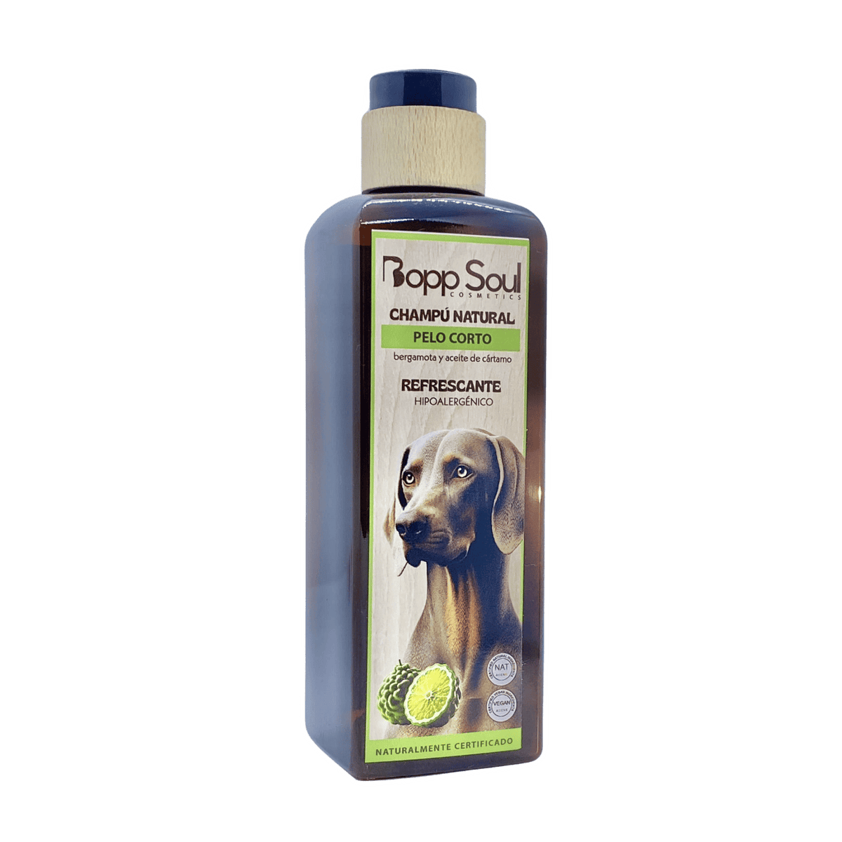 BOOP SOUL CHAMPÚ PELO CORTO BERGAMOTA Y ACEITE DE CÁRTAMO REFRESCANTE HIPOALERGÉNICO 300ML