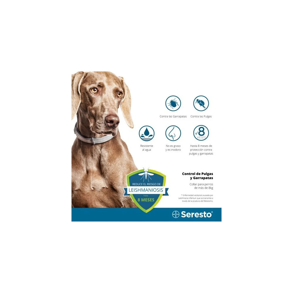 Seresto Collar antiparasitario Perros  70cm +8kg