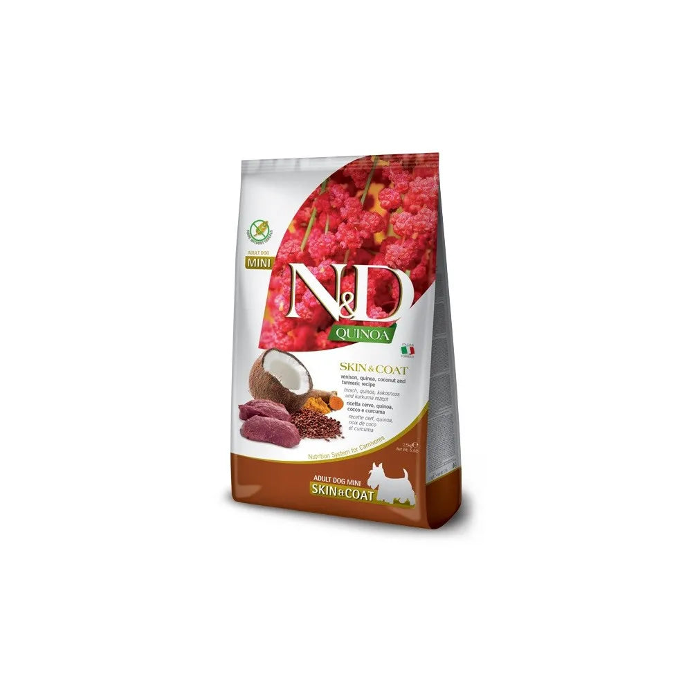 FARMINA ND PERRO QUINOA SKIN COAT VENADO 2,5KG