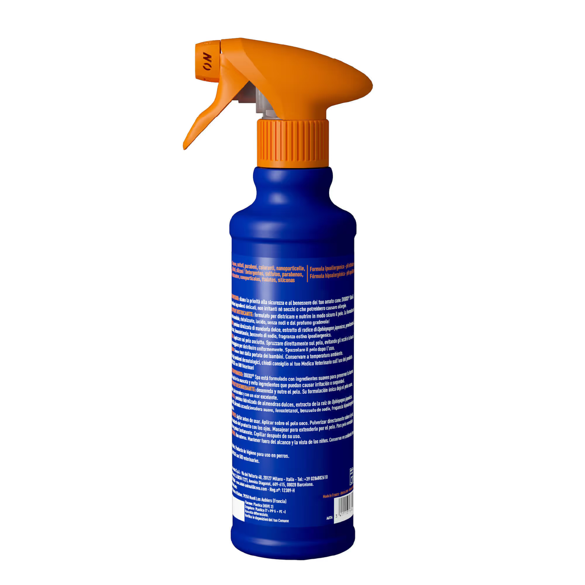 Etiqueta trasera de DOUXO® SPA Spray Desenredante 295 ml