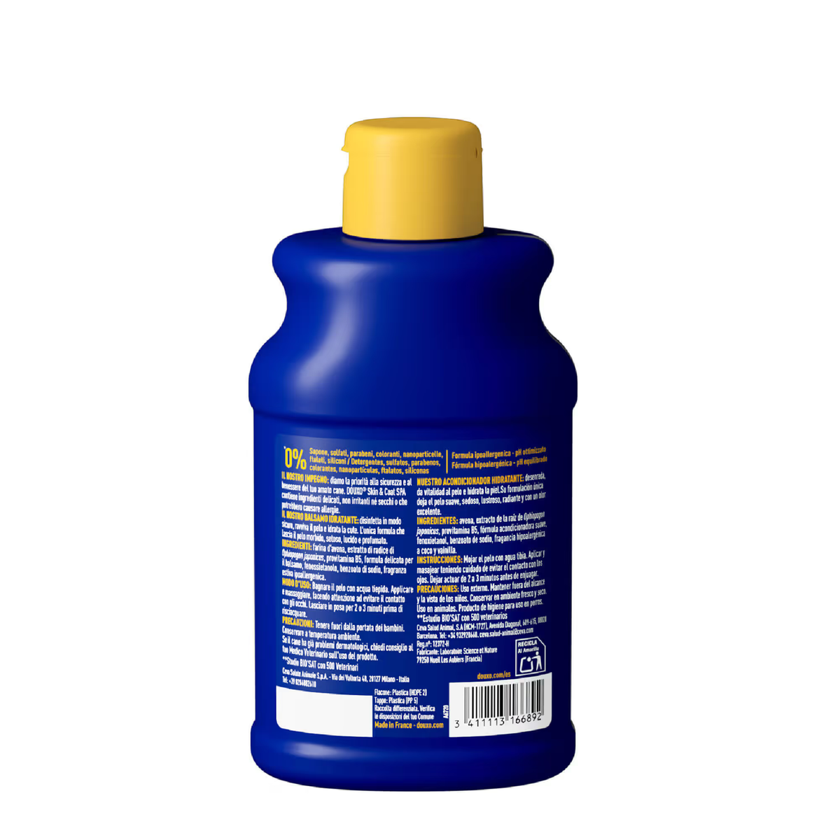 Etiqueta trasera de DOUXO® SPA Acondicionador de Avena 250 ml