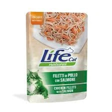 Life Natural Gatos Pollo, Salmón Y Zanahorias En Gelatina 70 G