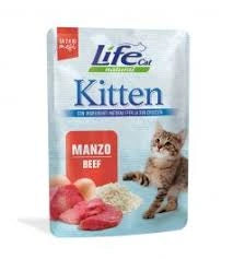 Life Natural Gatos Kitten Buey En Gelatina 70 G