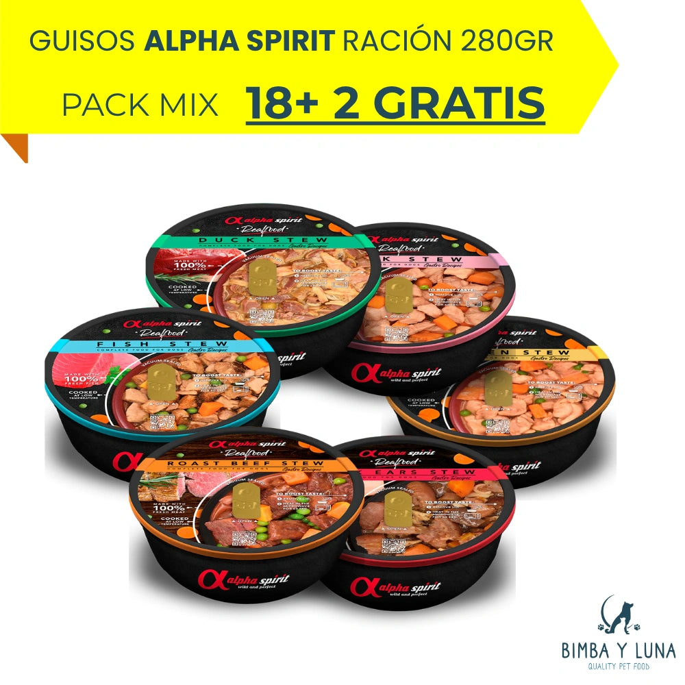 Pack Guisos Alpha Spirit Real Food  ¡Descubre todos los sabores!