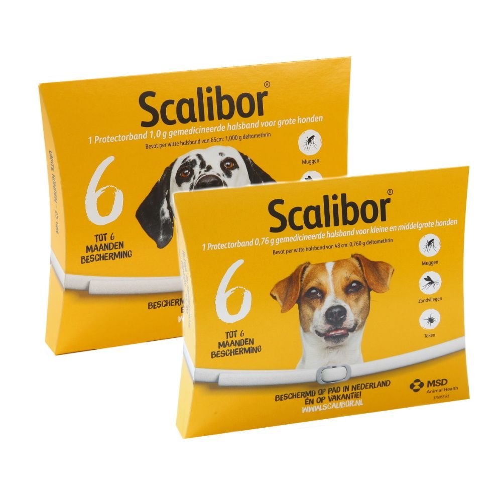 Pack 2 collares Scalibor 48cm + 65cm