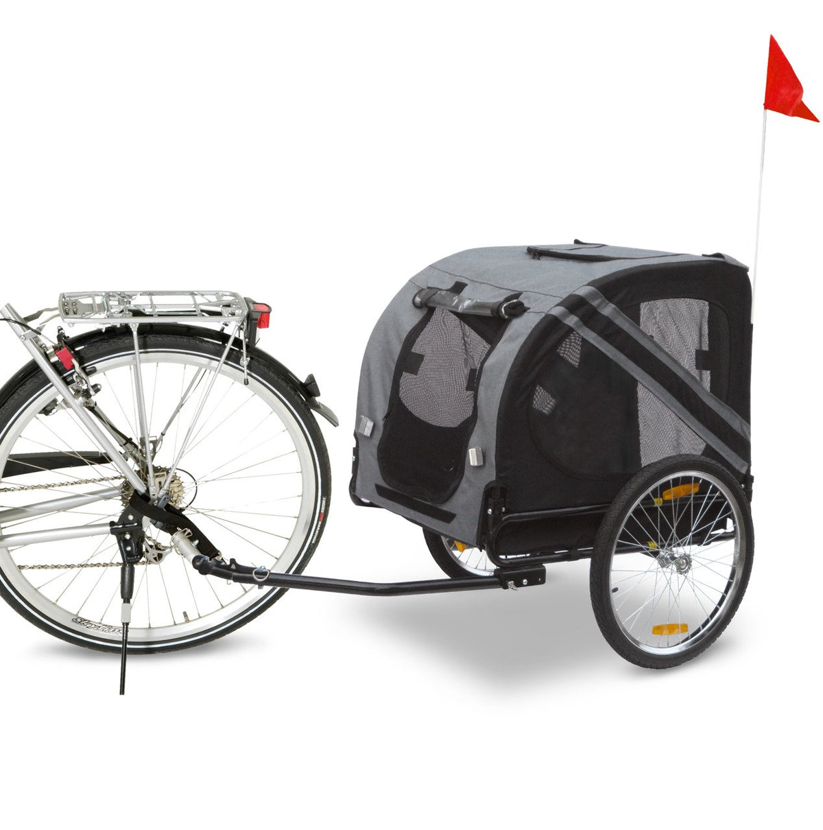 K&F DOGGY LINER ECONOMY REMOLQUE PARA BICICLETA 125 X 95 X 72 CM GRIS /NEGRO