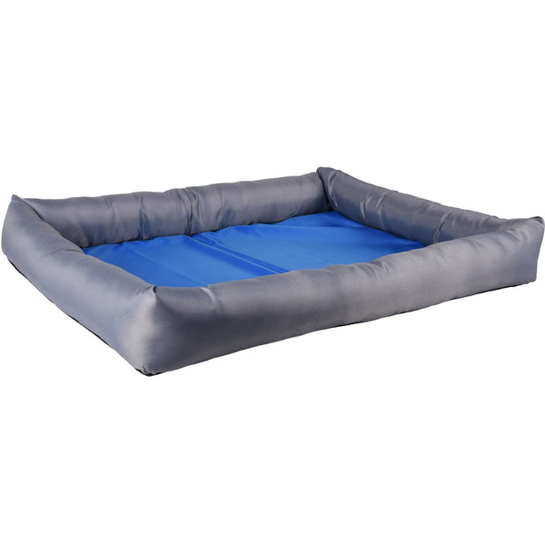 Cama Refrescante Para Perros Fresk – Azul/Gris Talla 70X50X8