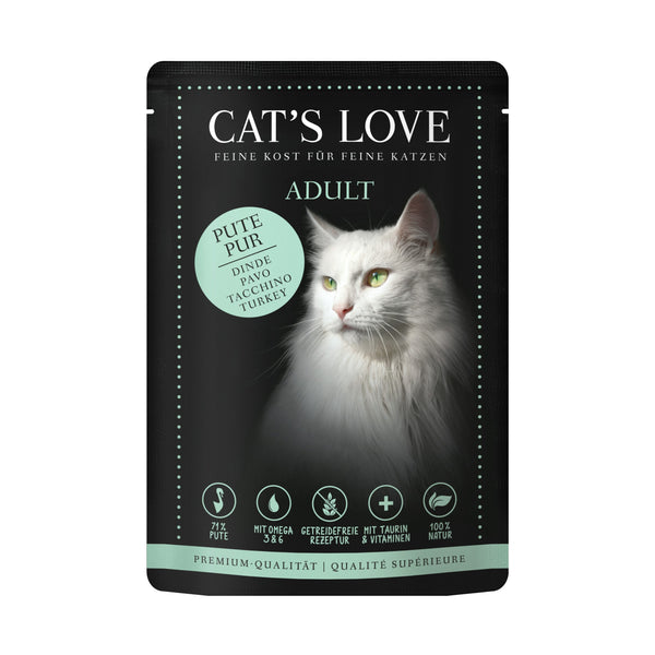 Gato’S Love Alimento Completo Adulto Puro Pavo 85Gr