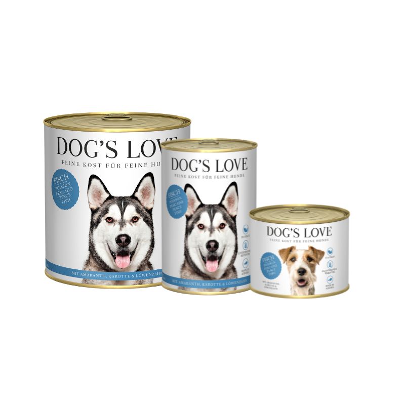 DOG’S LOVE ALIMENTO HÚMEDO PESCADO 6X400