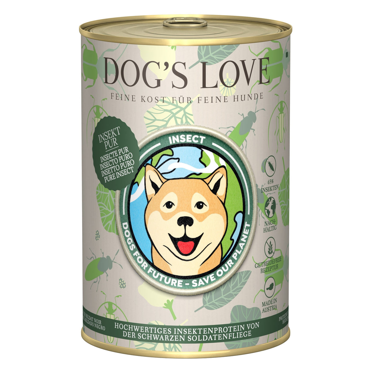 DOG’S LOVE ALIMENTO HÚMEDO PARA PERRO PURO INSECTO 6X400