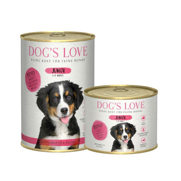 Perro’S Love Lata Perros Junior De Ternera Con Zanahoria & Salvia 6X400
