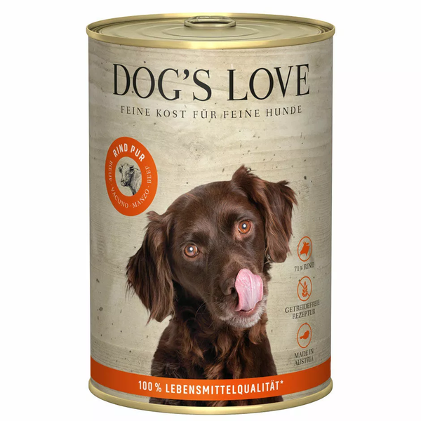Perros Love Lata Barf Cocinado Puro Ternera 400G Perro