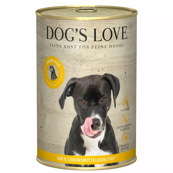 Perros Love Lata Barf Cocinado Puro Pollo 400G Perro