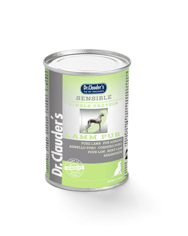 Dr.Clauder’S Húmedo Dieta Sensitive Puro Cordero 6X400G Perro