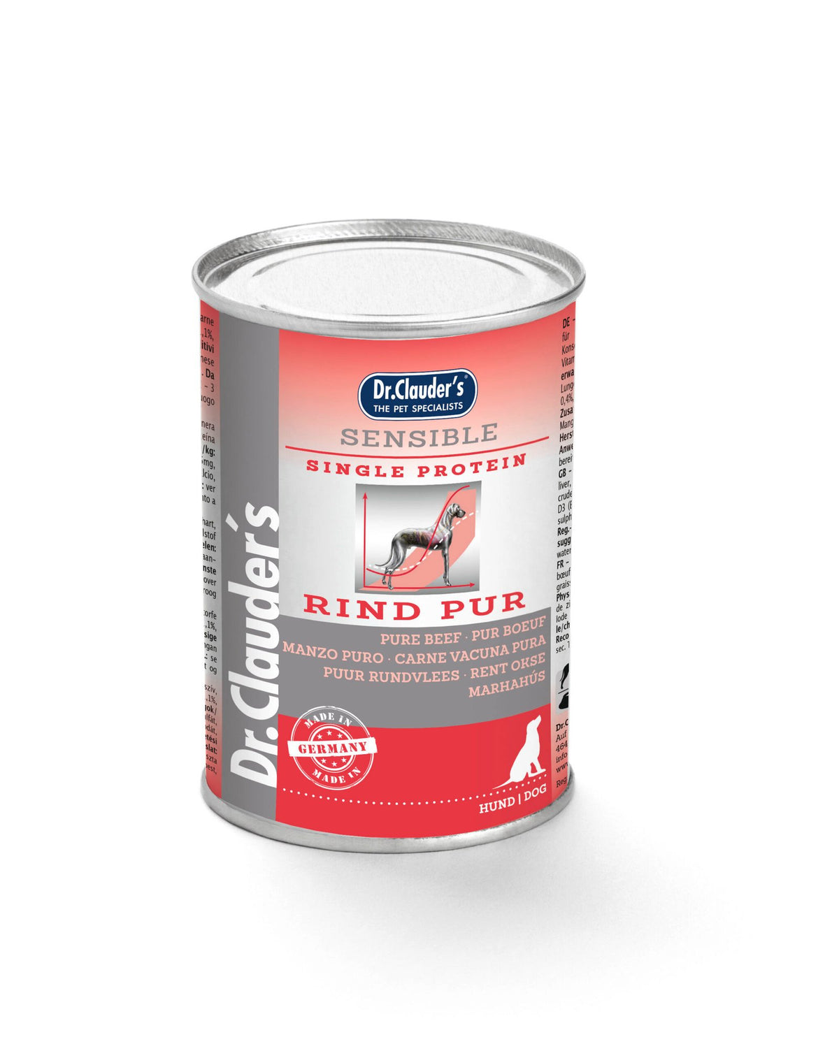 Dr.Clauder’s Húmedo Diet Sensitive Pura Ternera 6x400G Perro