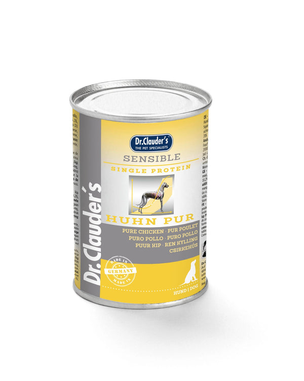 Dr.Clauder’S Húmedo Dieta Sensitive Puro Pollo 6X400G Perro