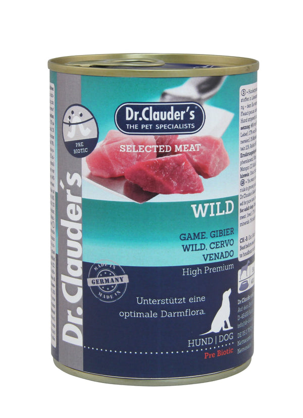 Dr.Clauder’S Húmedo Carne Seleccionada Prebiotic Venado 6X400G Perro