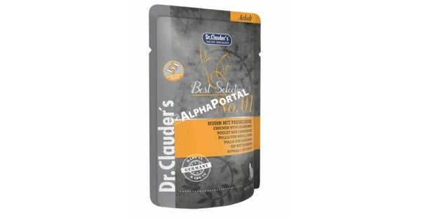 Dr.Clauder’S Húmedo Best Selection Adulto No. 1 Pollo Con Arándanos 20X85G Pouch Gato