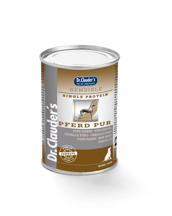 Dr.Clauder’S Húmedo Dieta Sensitive Puro Caballo 6X400G Perro