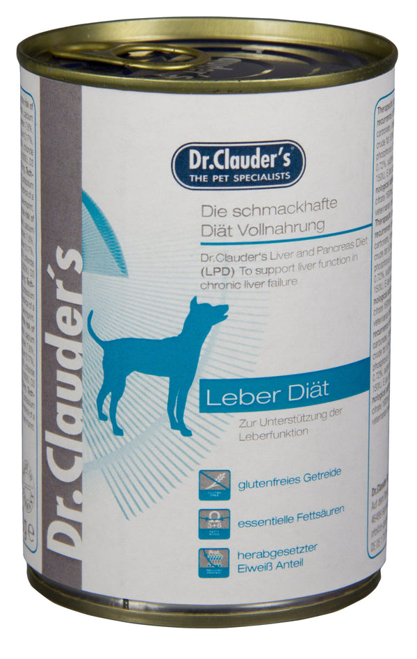 Dr.Clauder’S Húmedo Dieta Alimento Completo Lpd Dietaa Para El Hígado 6X400Gr Perro