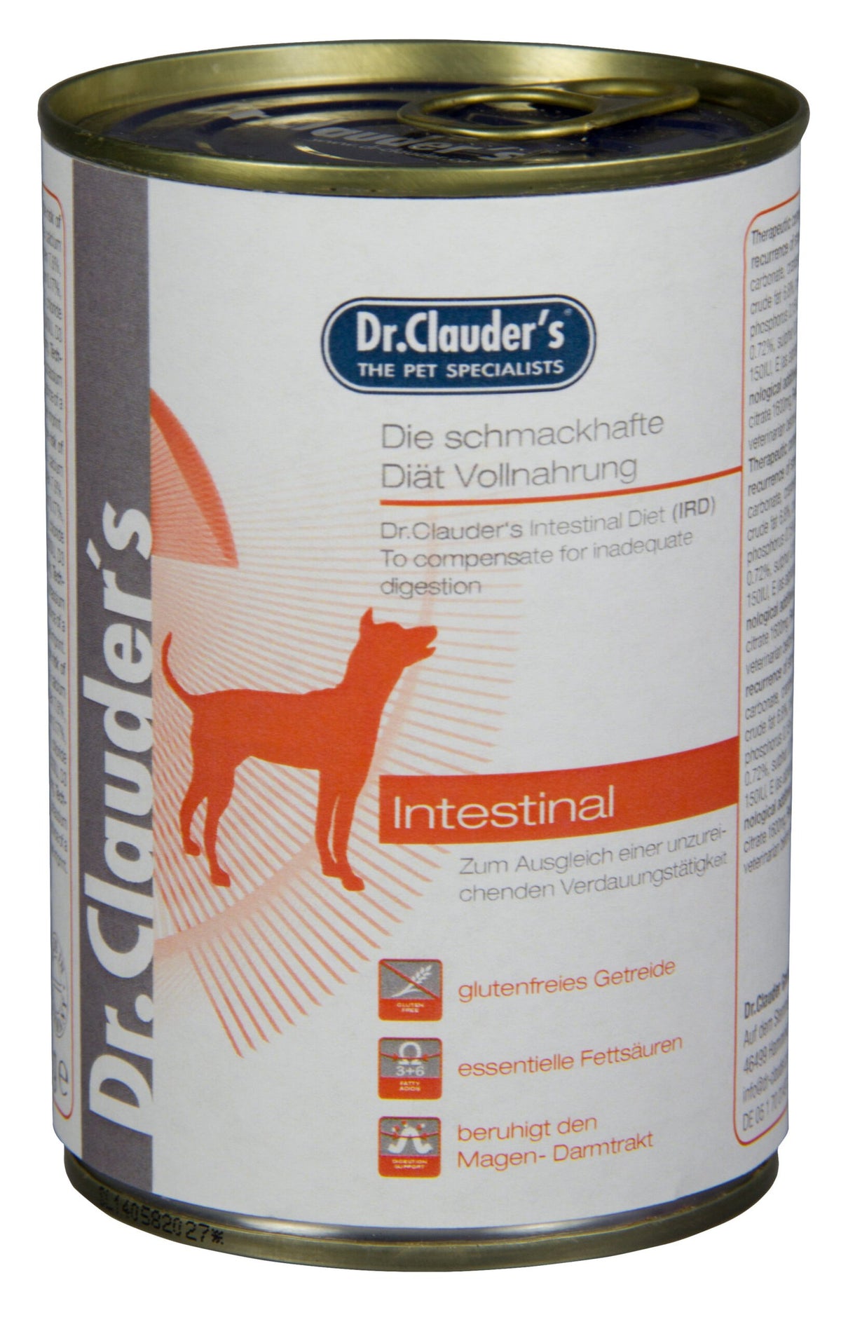 Dr.Clauder’s Húmedo Diet Alimento Completo Ird Intestinal 6x400Gr Perro