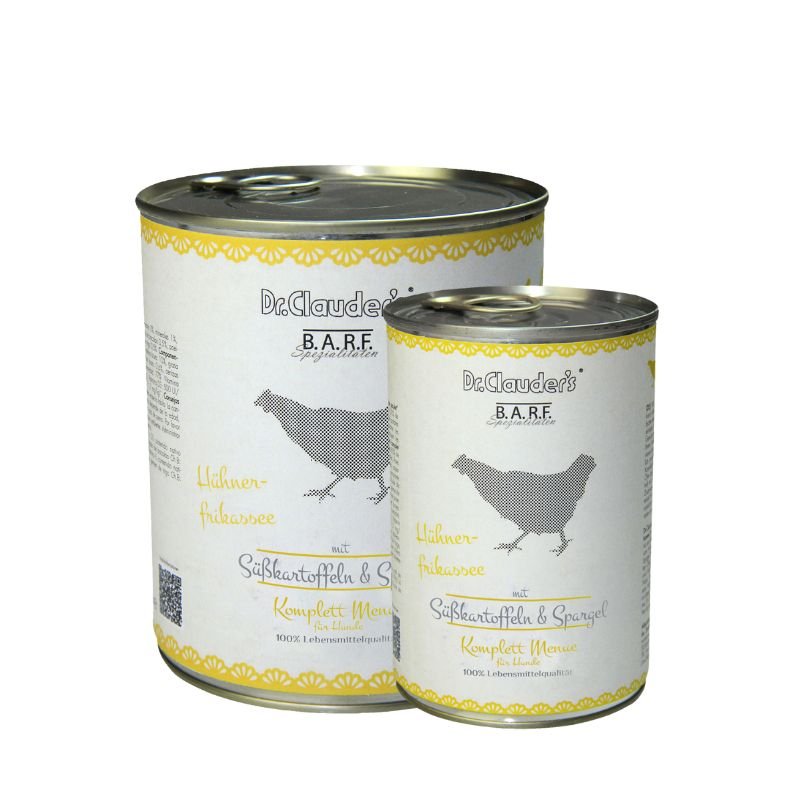 Dr.Clauder’s Húmedo B.A.R.F. Menú Completo Fricasé De Pollo 6x400G Perro