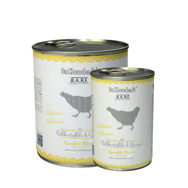 Dr.Clauder’S Húmedo B.A.R.F. Menú Completo Fricasé De Pollo 6X400G Perro