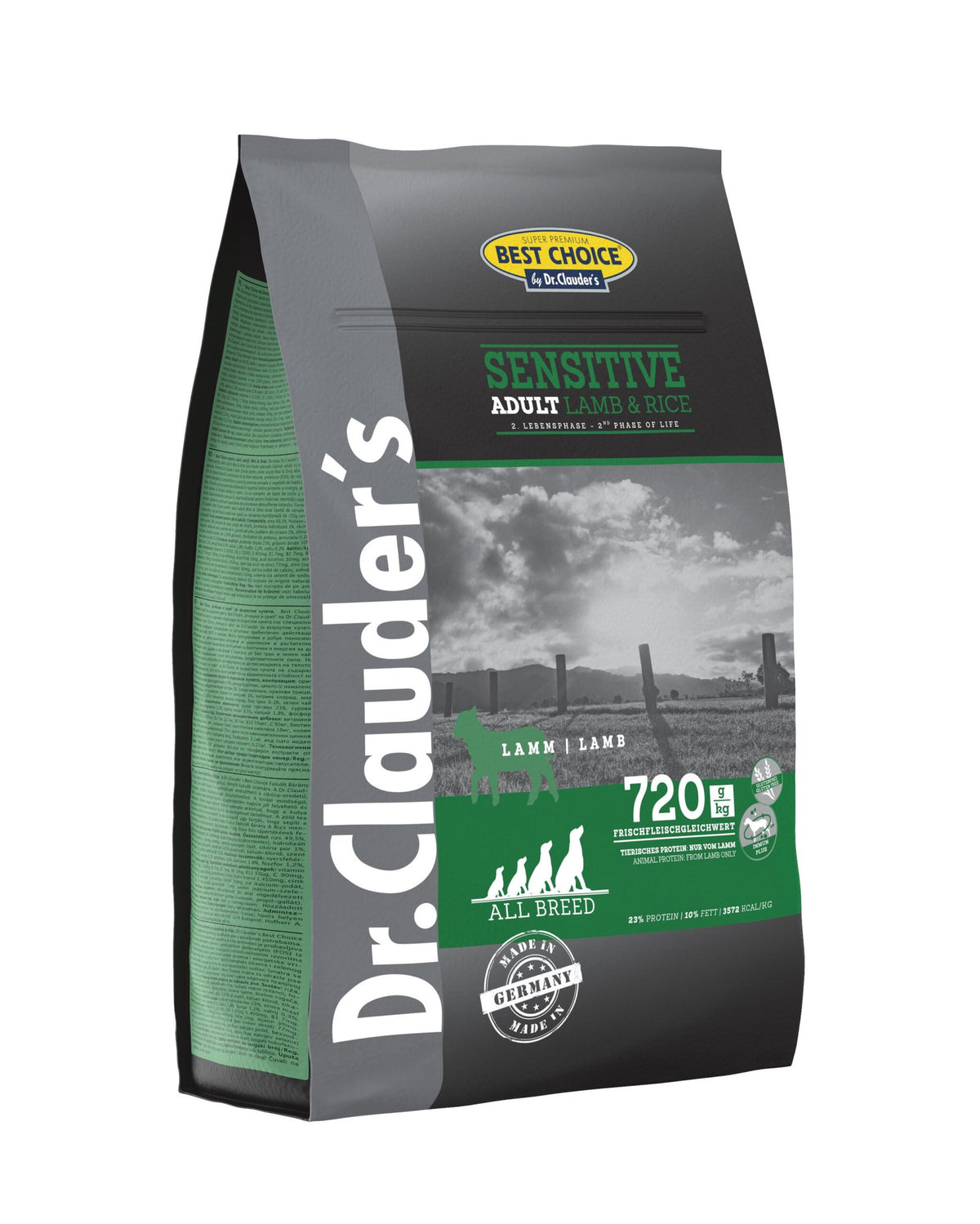 Dr.Clauder’s Seco Best Choice Sensitive Adulto Cordero Y Arroz Todas Las Razas 4Kg Perro