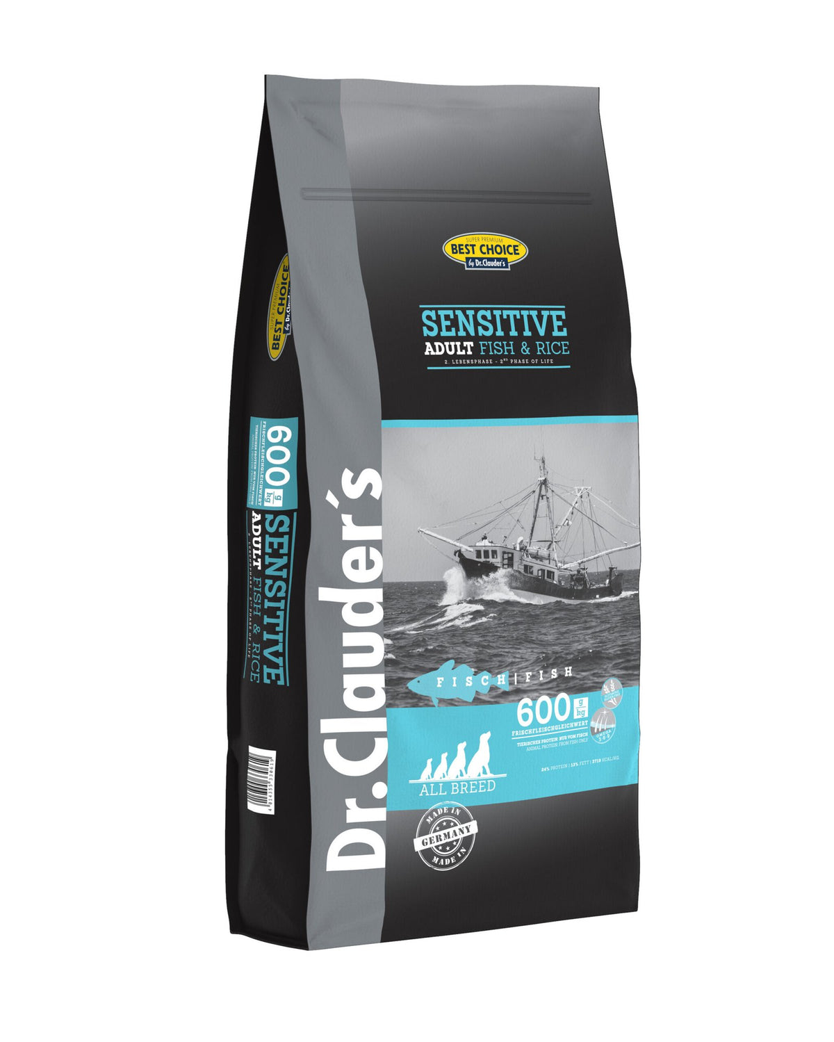 Dr.Clauder’s Seco Best Choice Sensitive Adulto Pescado Y Arroz Todas Las Razas 12.5Kg Perro