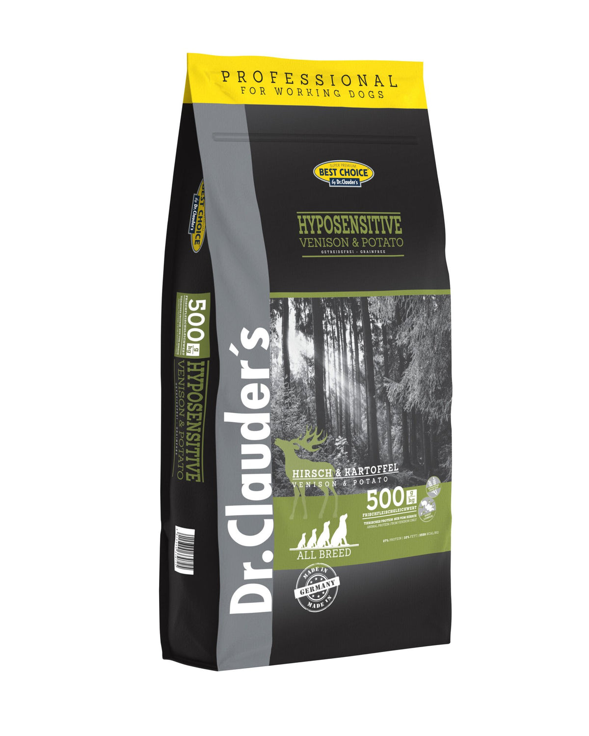 Dr.Clauder’s Seco Dr.Clauder’S Hyposensitive Venado Y Patata Todas Las Razas 20Kg Perro