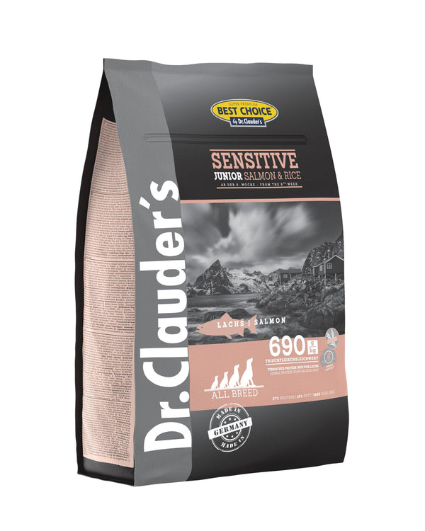 Dr.Clauder’S Seco Best Choice Sensitive Junior Salmón Y Arroz Todas Las Razas 4Kg Perro