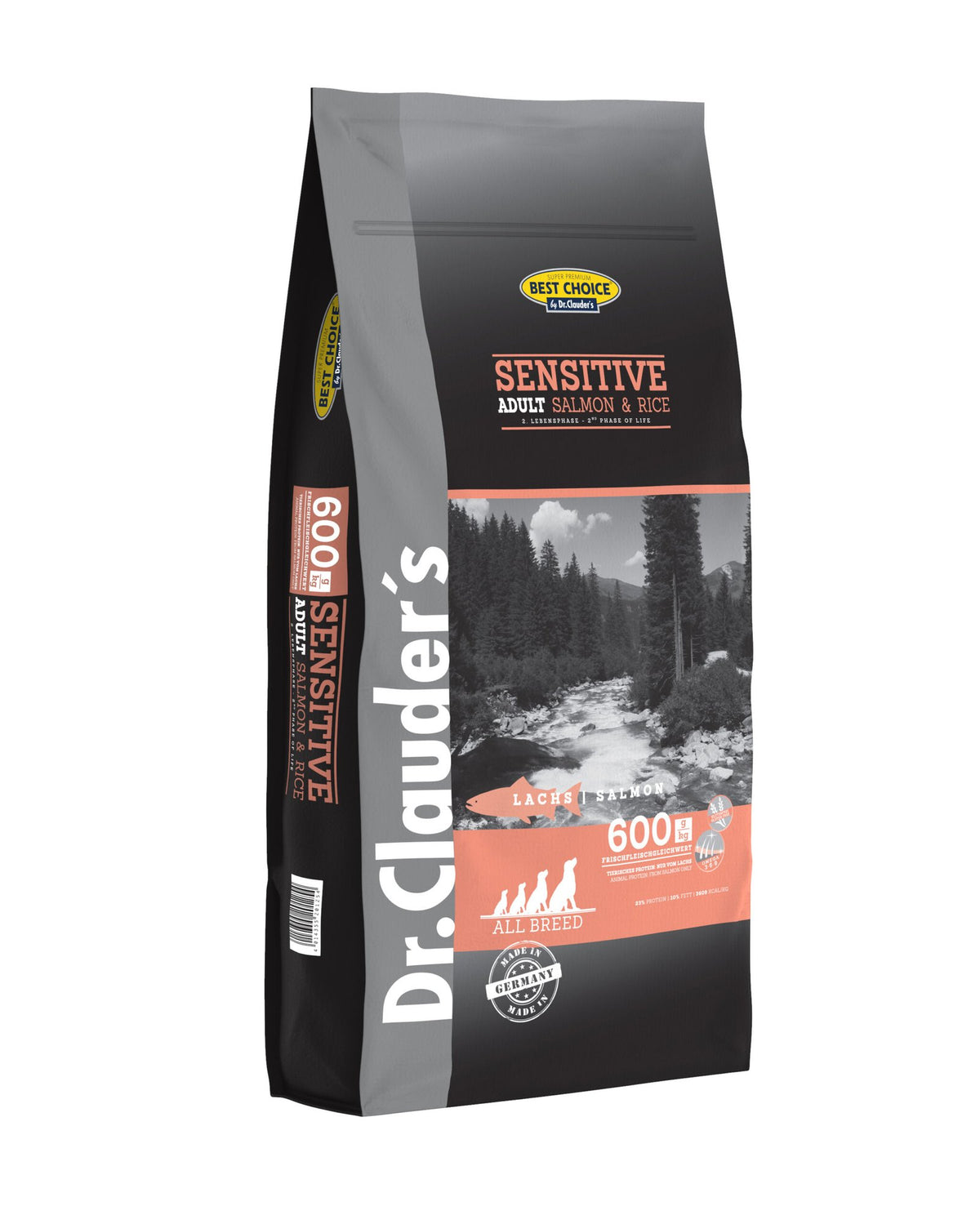 Dr.Clauder’s Seco Best Choice Sensitive Adulto Salmón Y Arroz Todas Las Razas 12.5Kg Perro