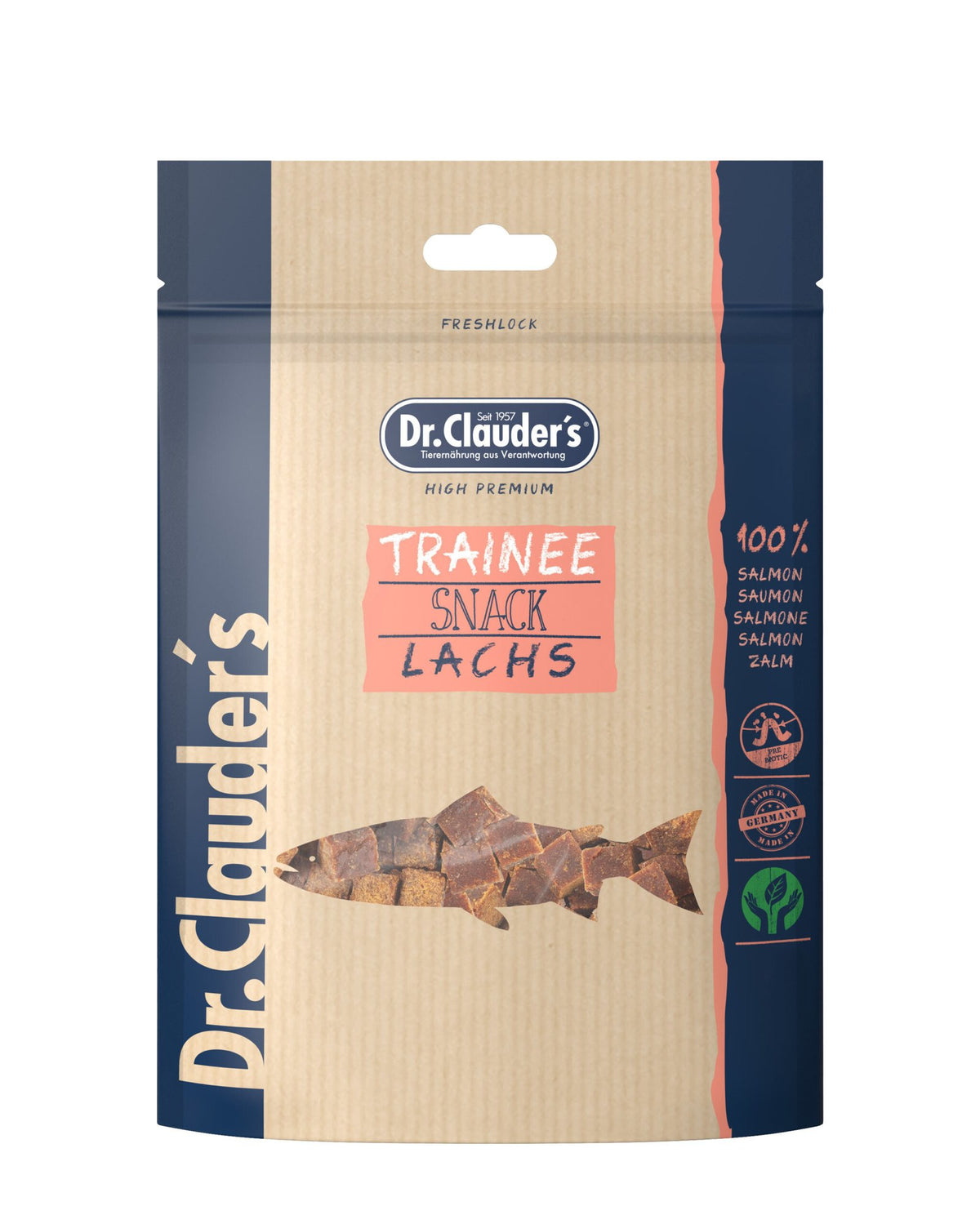 Dr.Clauder’s Snack Funcional Trainee Snack Medium Salmón 10x80G Perro