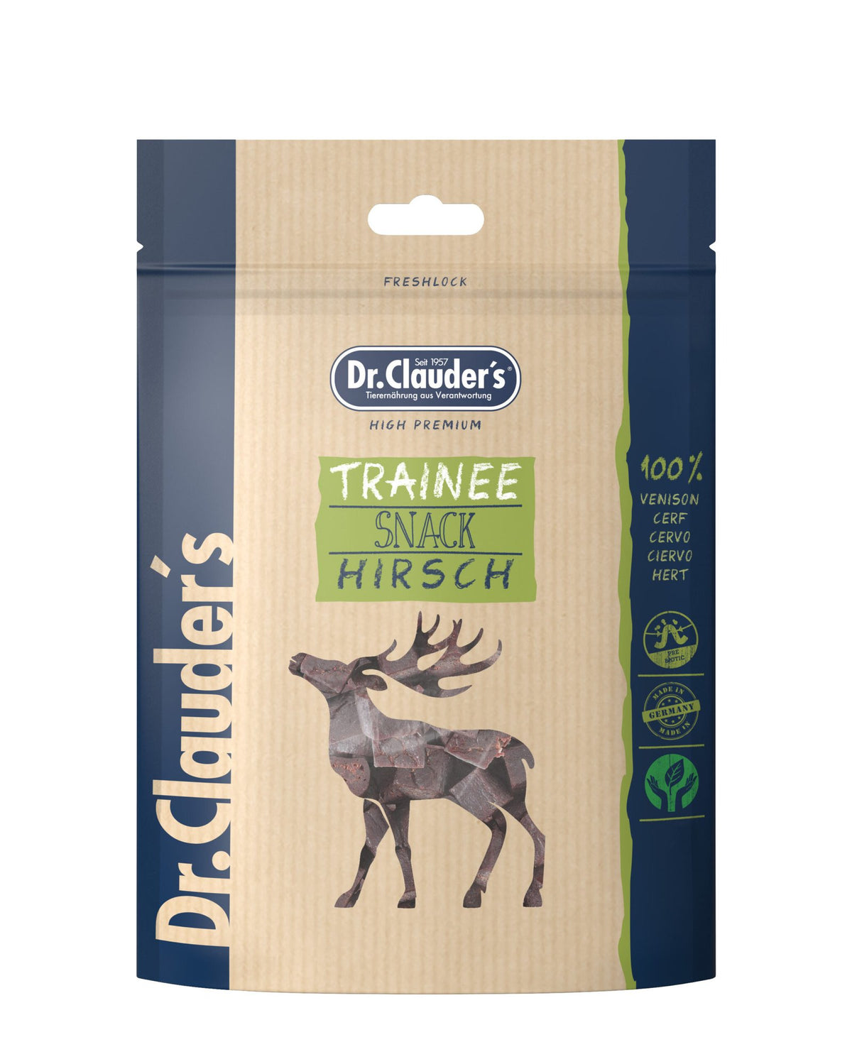 Dr.Clauder’s Snack Funcional Trainee Snack Medium Venado 10x80G Perro