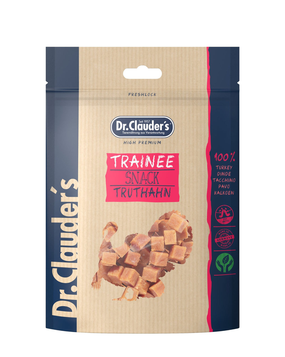 Dr.Clauder’s Snack Funcional Trainee Snack Medium Pavo 10x80G Perro