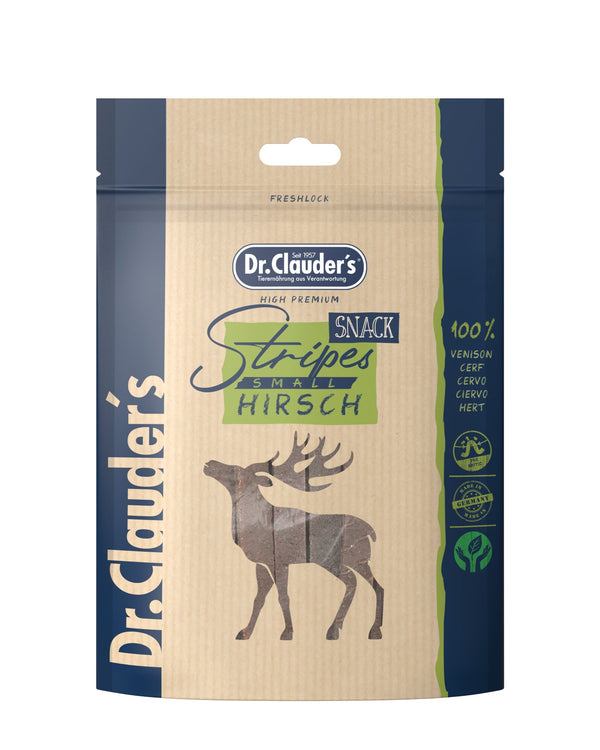 Dr.Clauder’S Snack Funcional Tira Pequeña De Venado 10X80G Perro