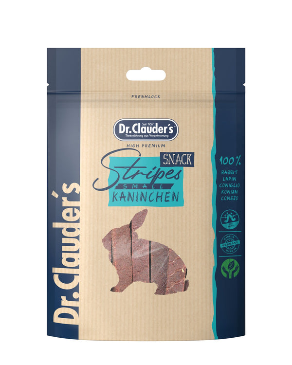 Dr.Clauder’S Snack Funcional Trainee Snack Medium Tiras De Conejo Pequeñas 10X80G Perro