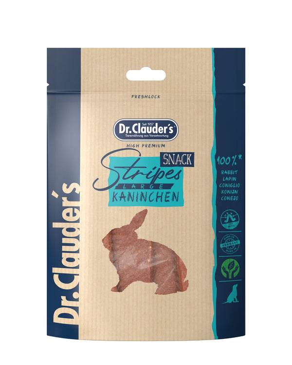 Dr.Clauder’S Snack Funcional Trainee Snack Medium Tiras De Conejo Grandes 10X80G Perro
