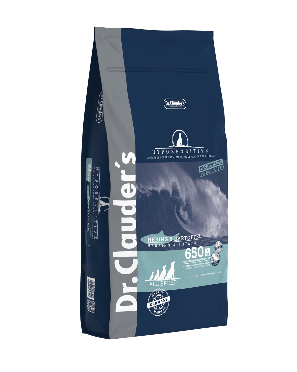 Dr.Clauder’s Seco Dr.Clauder’S Hyposensitive Arenque Y Patata Todas Las Razas 11.5Kg Perro
