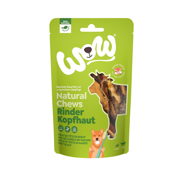 Wow Snack Natural Piel De Cabeza De Vacuno 6X350Gr