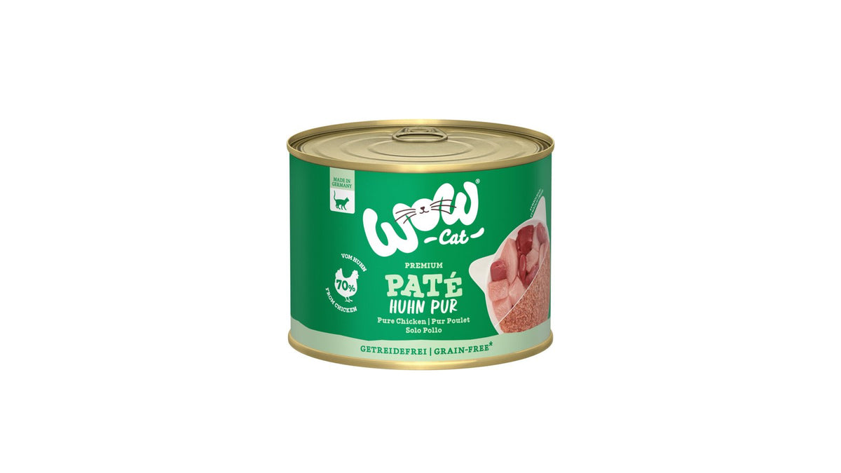 WOW CAT PURO POLLO GATO 6x200GR