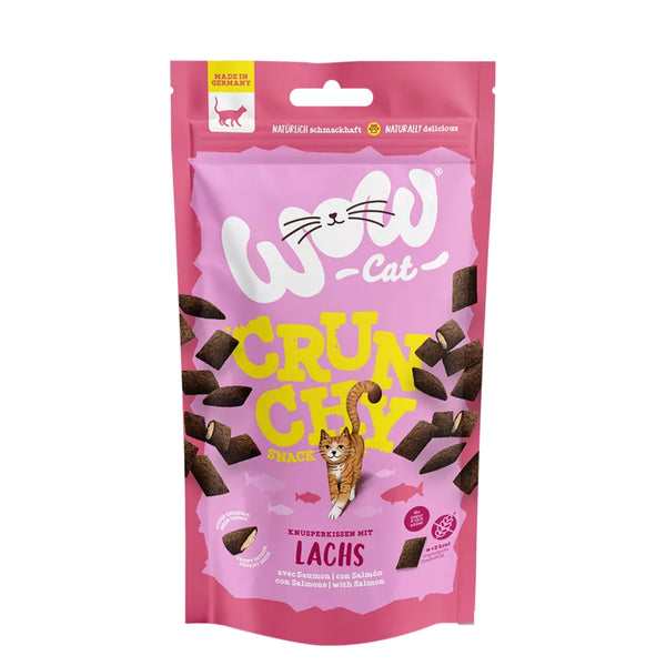 Wow Gato Crunchy Snack Con Salmón Gato 8X60Gr