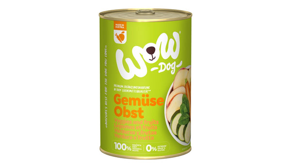 Wow Alimento Húmedo De Frutas Y Verduras Perro 6X400Gr