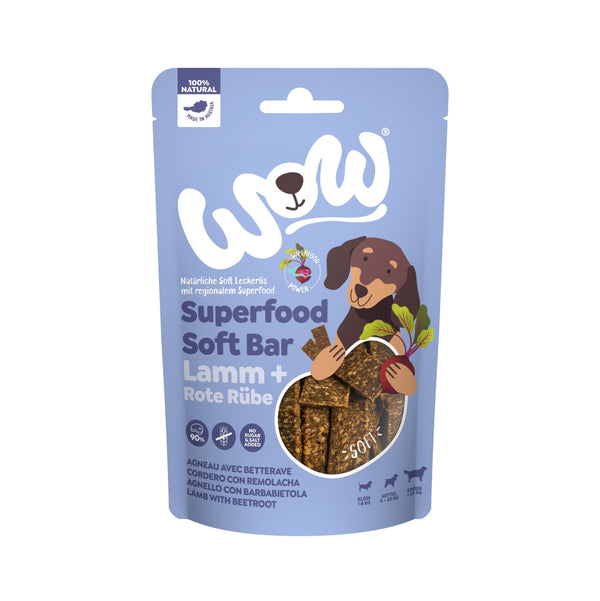 Wow Snacks Blandos Para Perro Cordero Con Remolacha 6X150G