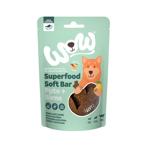 Wow Snacks Blandos Pavo Con Pera 6X150G